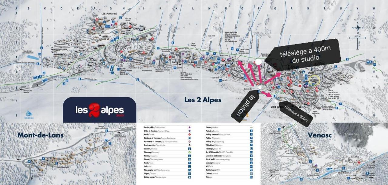 Pluton B63 Apartment Les Deux Alpes Luaran gambar